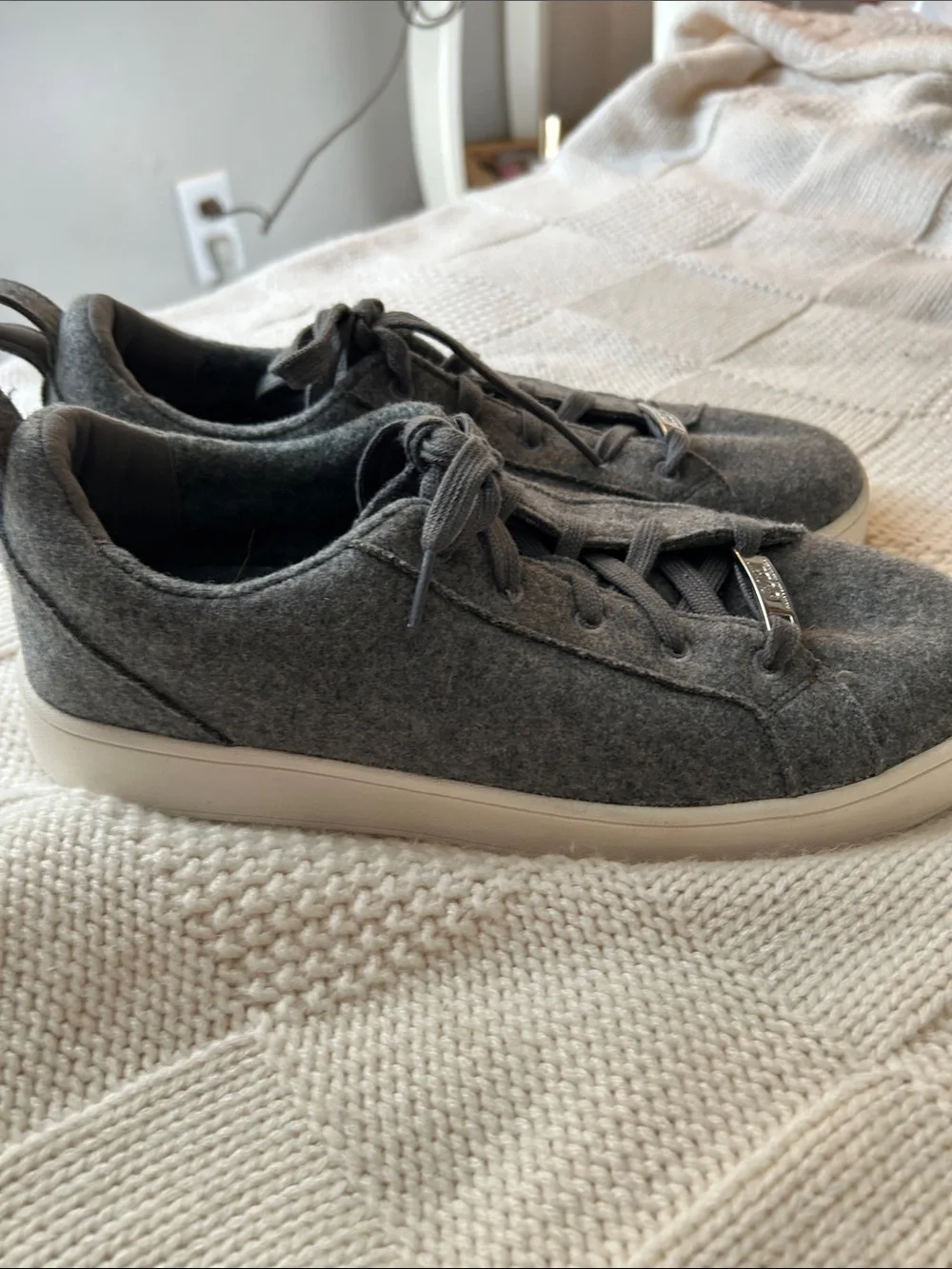Men's Gray Cashmere luxury sneakers
